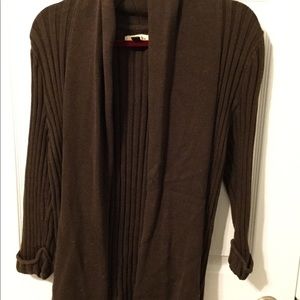 Brown Drape Sweater